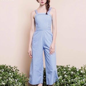 Gingham jumpsuit